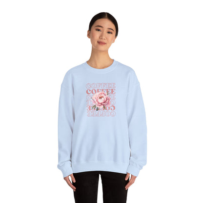 Repeating Coffee Flower Crewneck