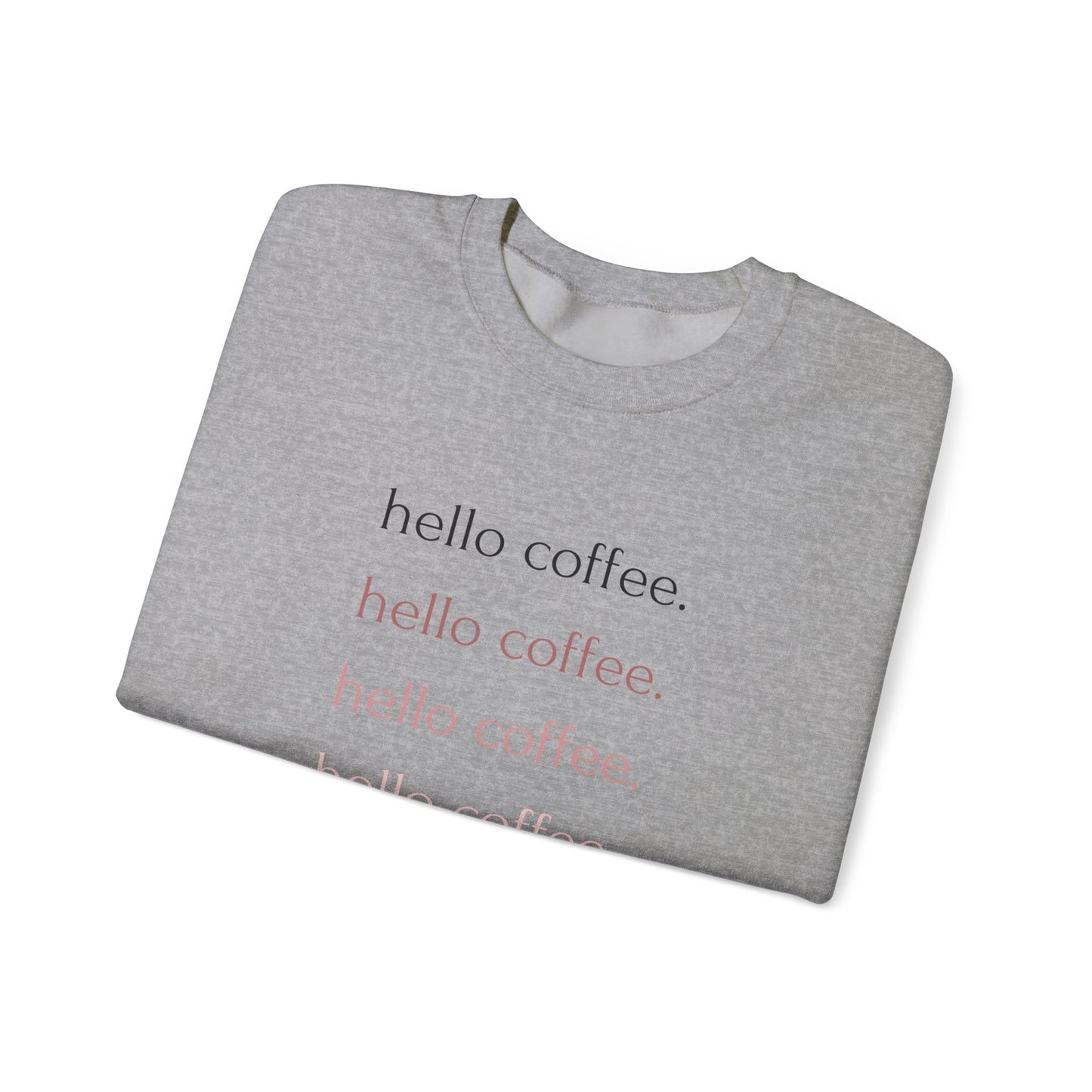 Hello Coffee Repeating Crewneck