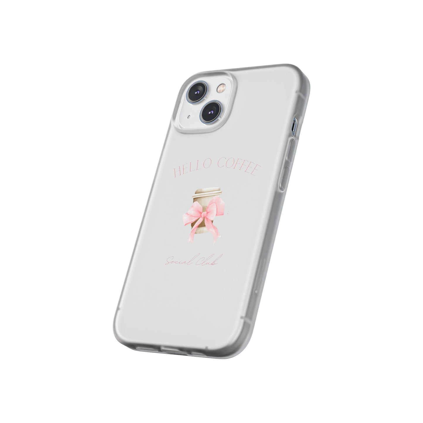 Hello Coffee Bows Flexi Case