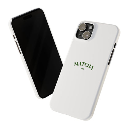 Matcha Girl Slim Phone Case