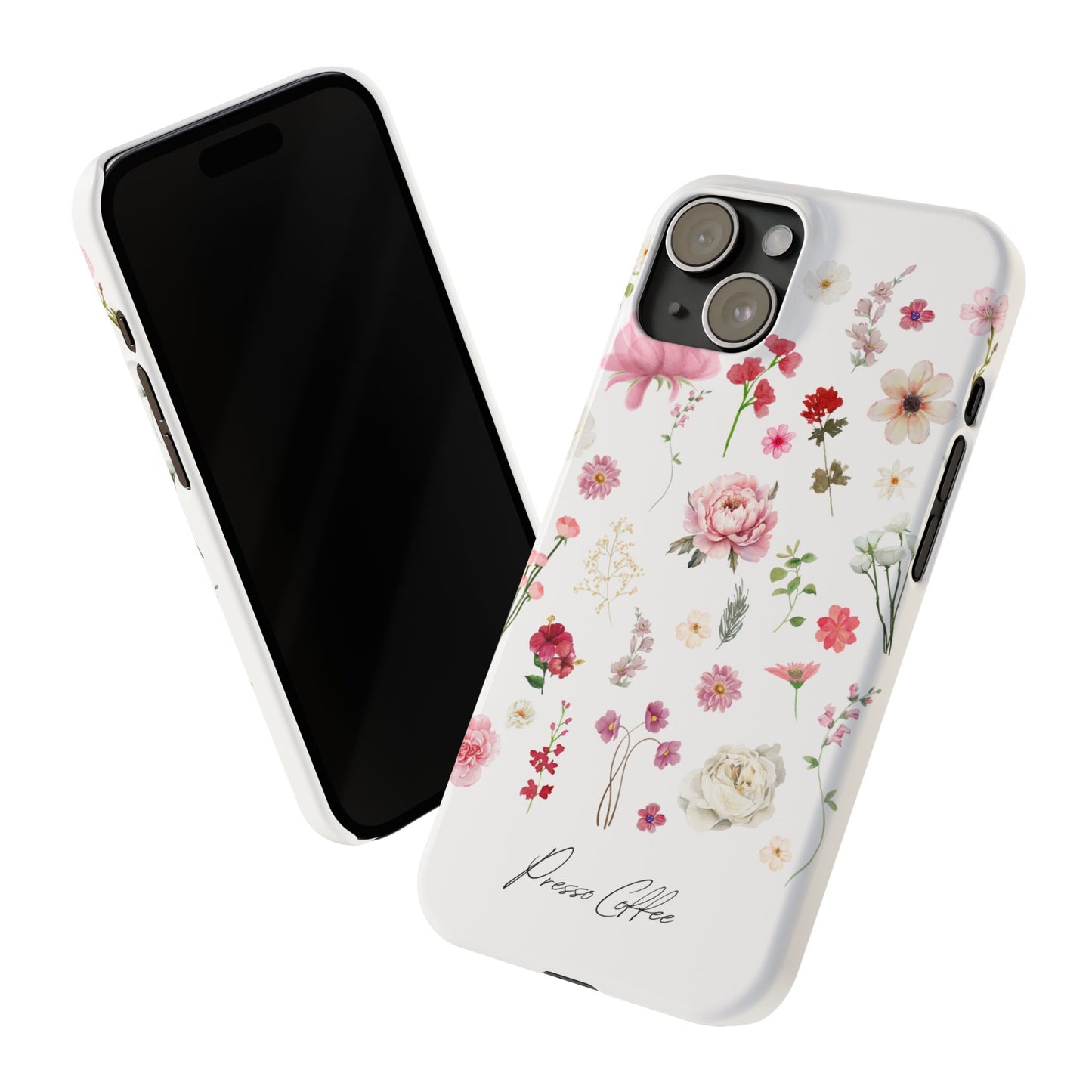 Presso Coffee Florals Slim Phone Case