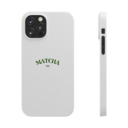 Matcha Girl Slim Phone Case