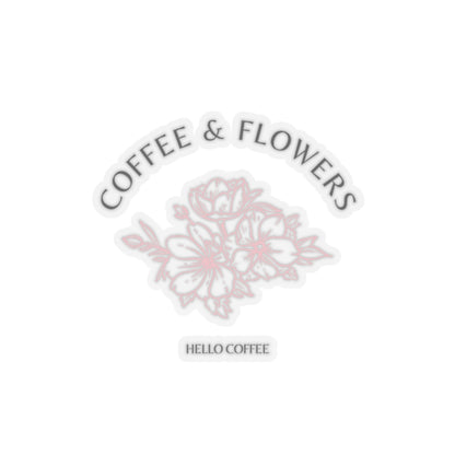 Coffee & Flowers Florals Sticker