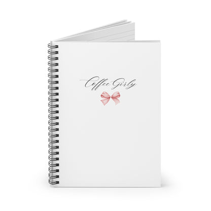 Coffee Girly Bow Notebook