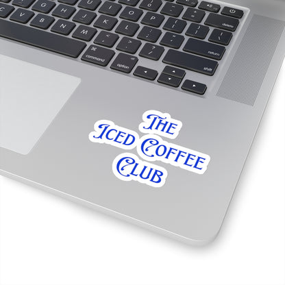 The Iced Coffee Club Blue Sticker