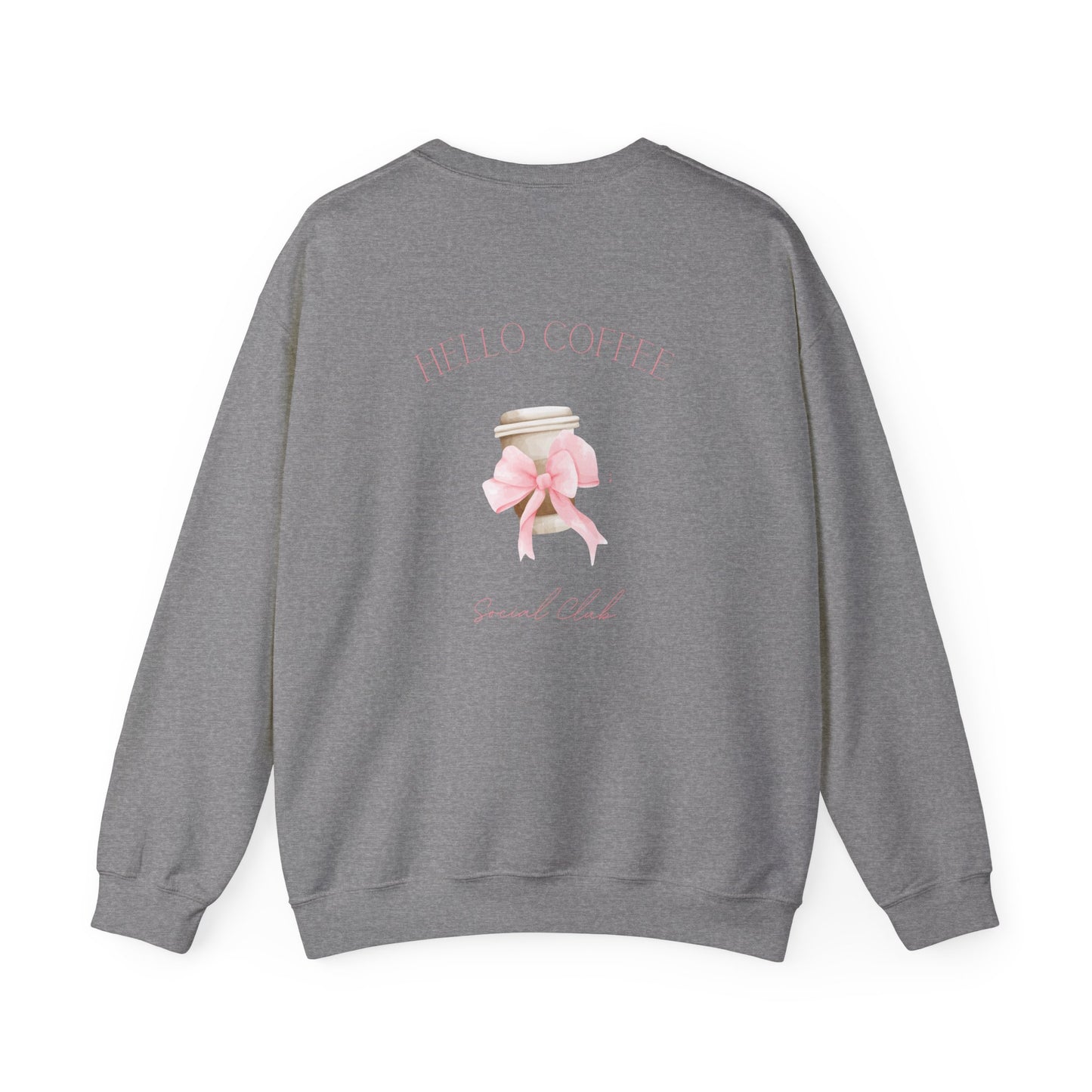 Hello Coffee Bows Crewneck