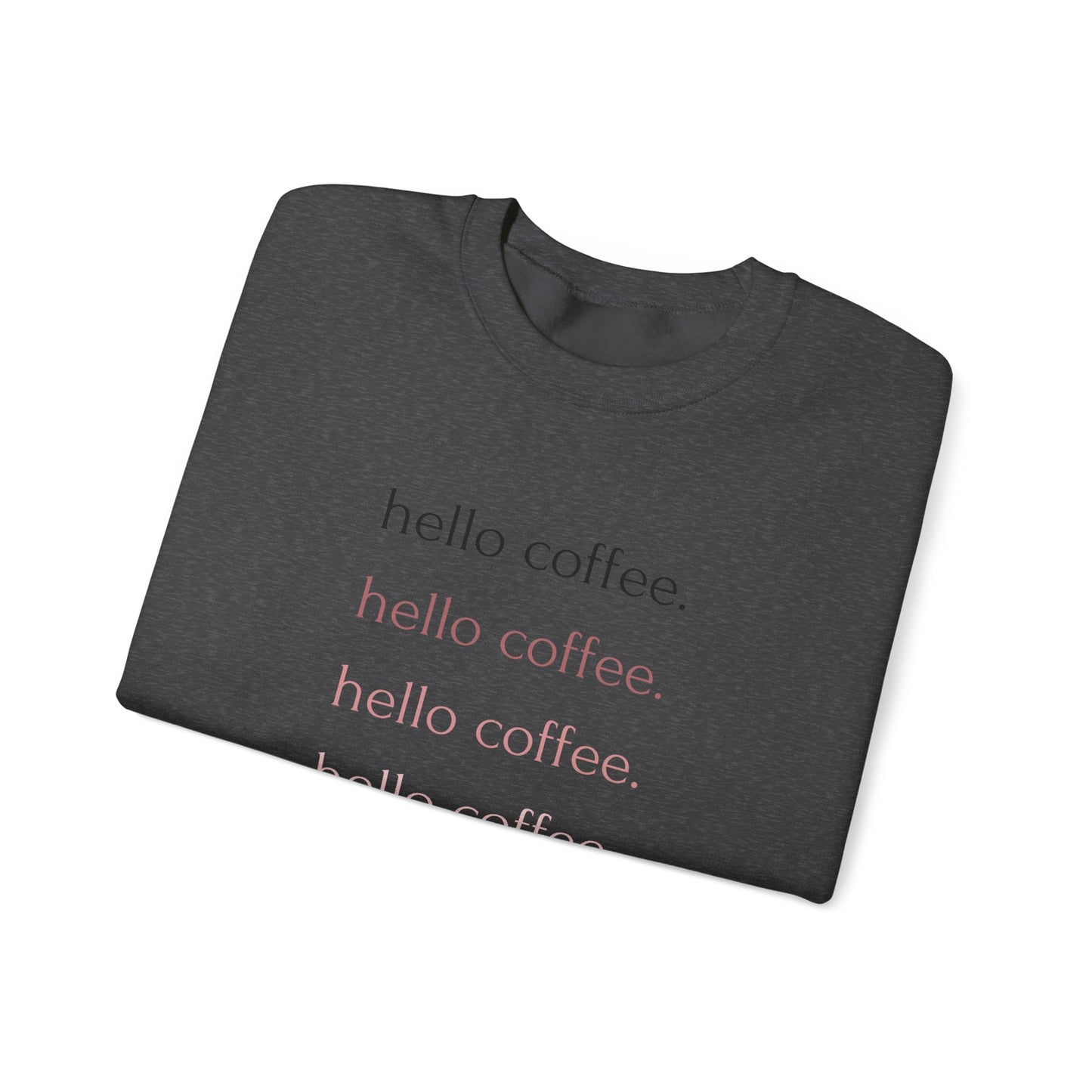 Hello Coffee Repeating Crewneck