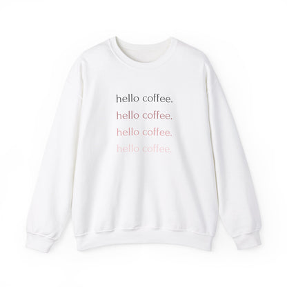 Hello Coffee Repeating Crewneck