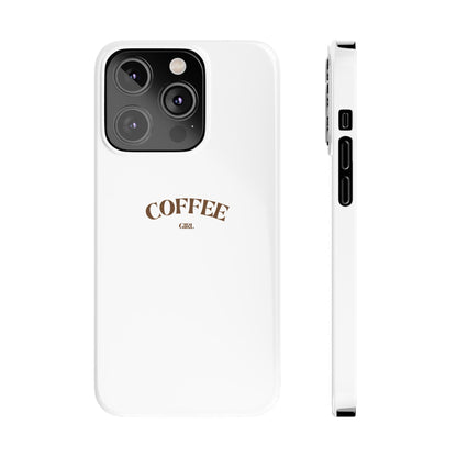 Coffee Girl Slim Phone Case