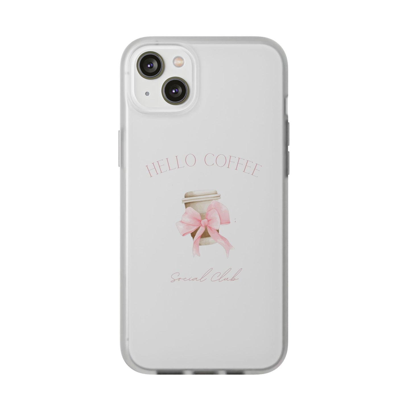 Hello Coffee Bows Flexi Case