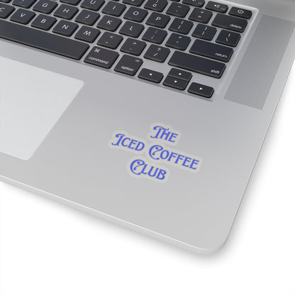 The Iced Coffee Club Blue Sticker