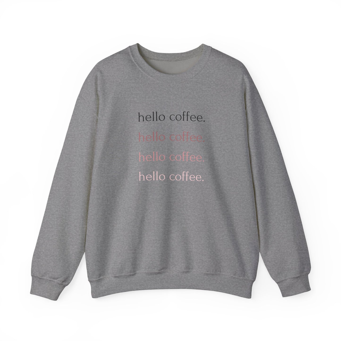 Hello Coffee Repeating Crewneck