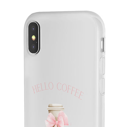 Hello Coffee Bows Flexi Case