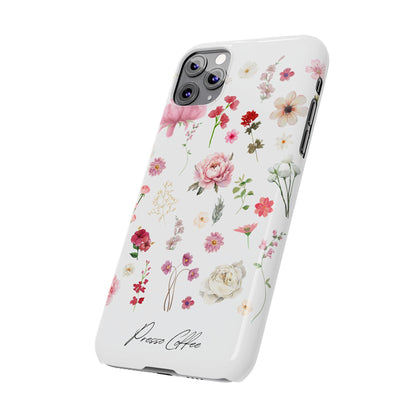 Presso Coffee Florals Slim Phone Case