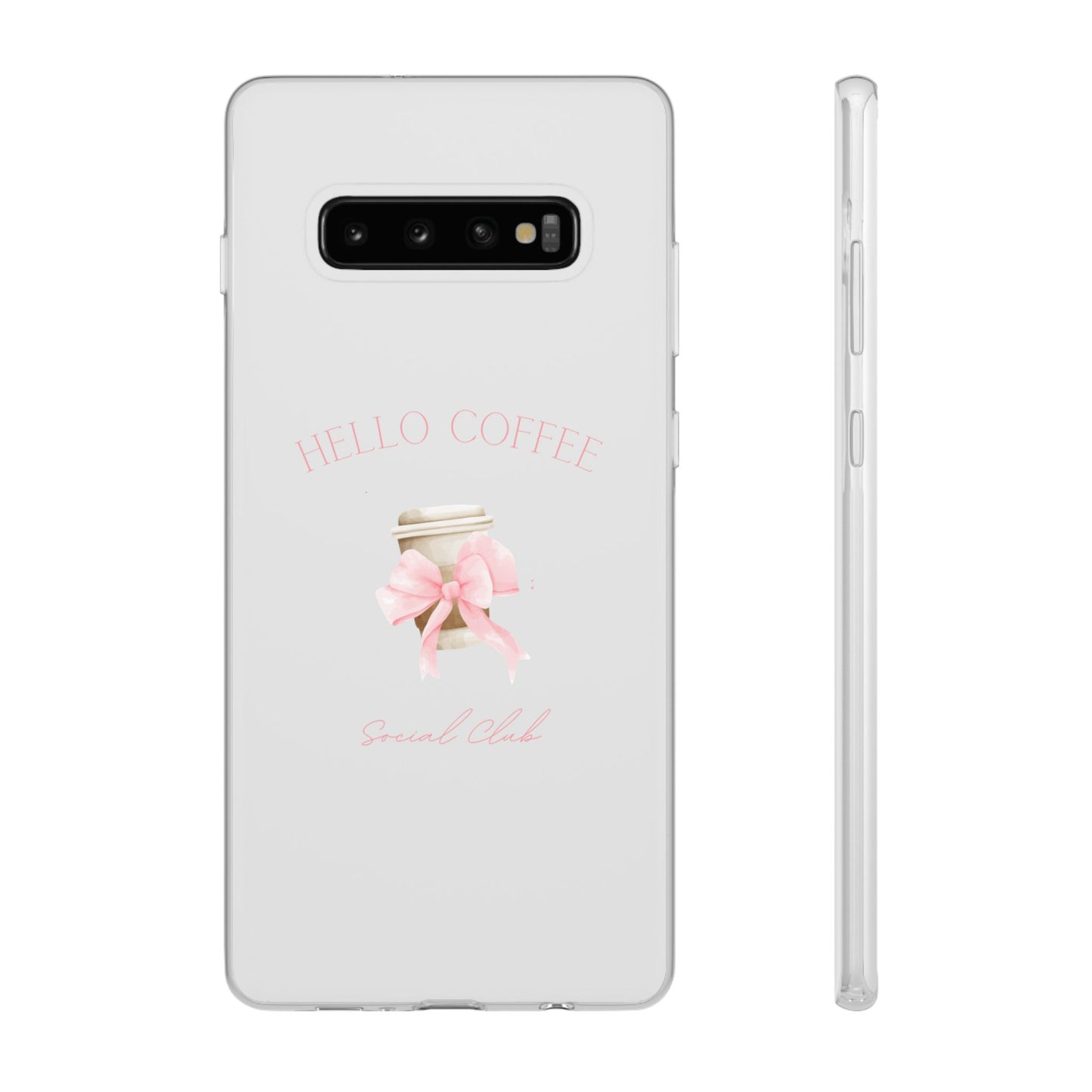 Hello Coffee Bows Flexi Case