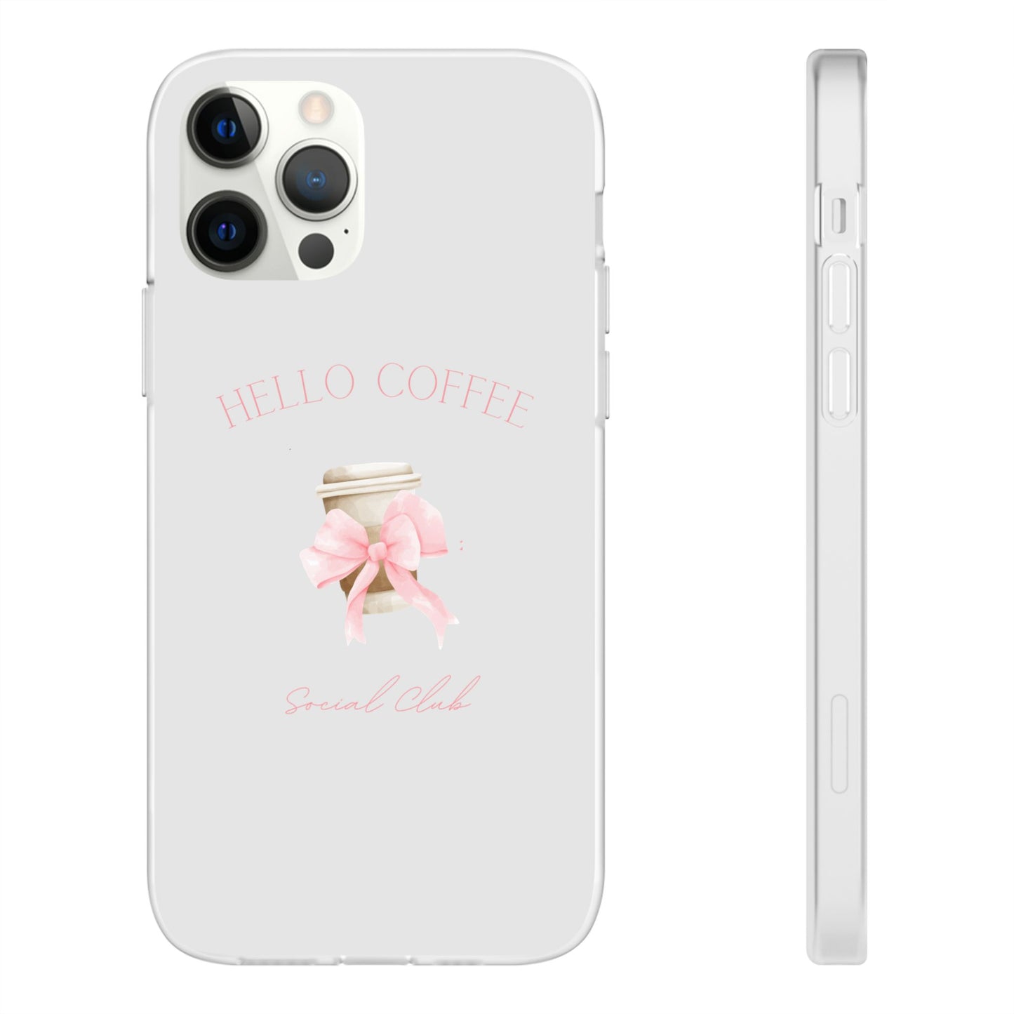 Hello Coffee Bows Flexi Case