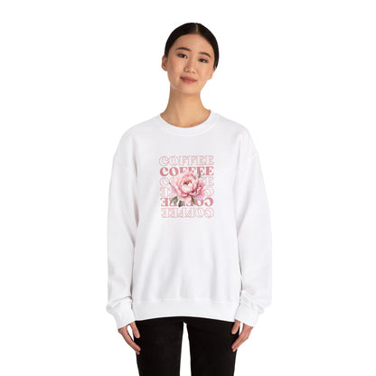 Repeating Coffee Flower Crewneck