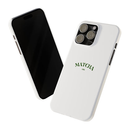 Matcha Girl Slim Phone Case