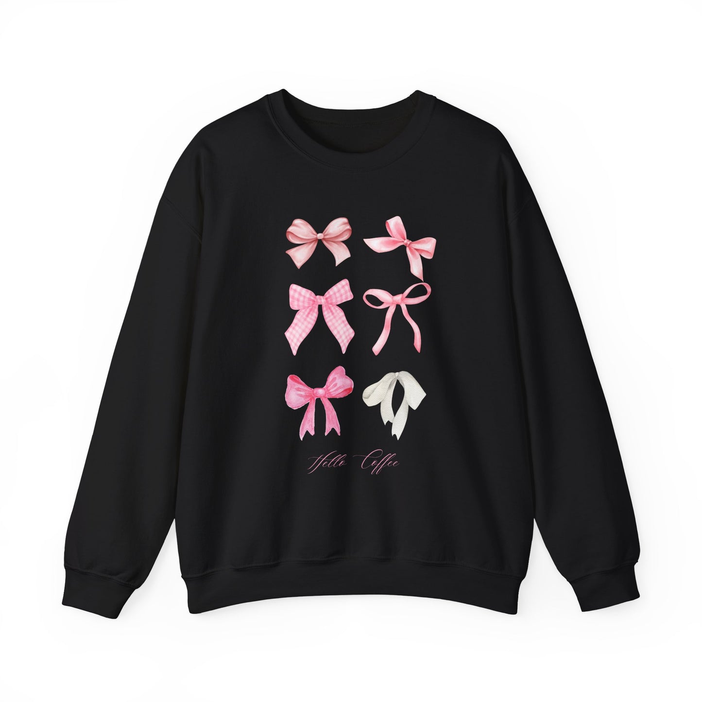 Hello Coffee Bows Crewneck