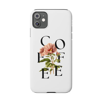 Coffee Florals Slim Phone Case