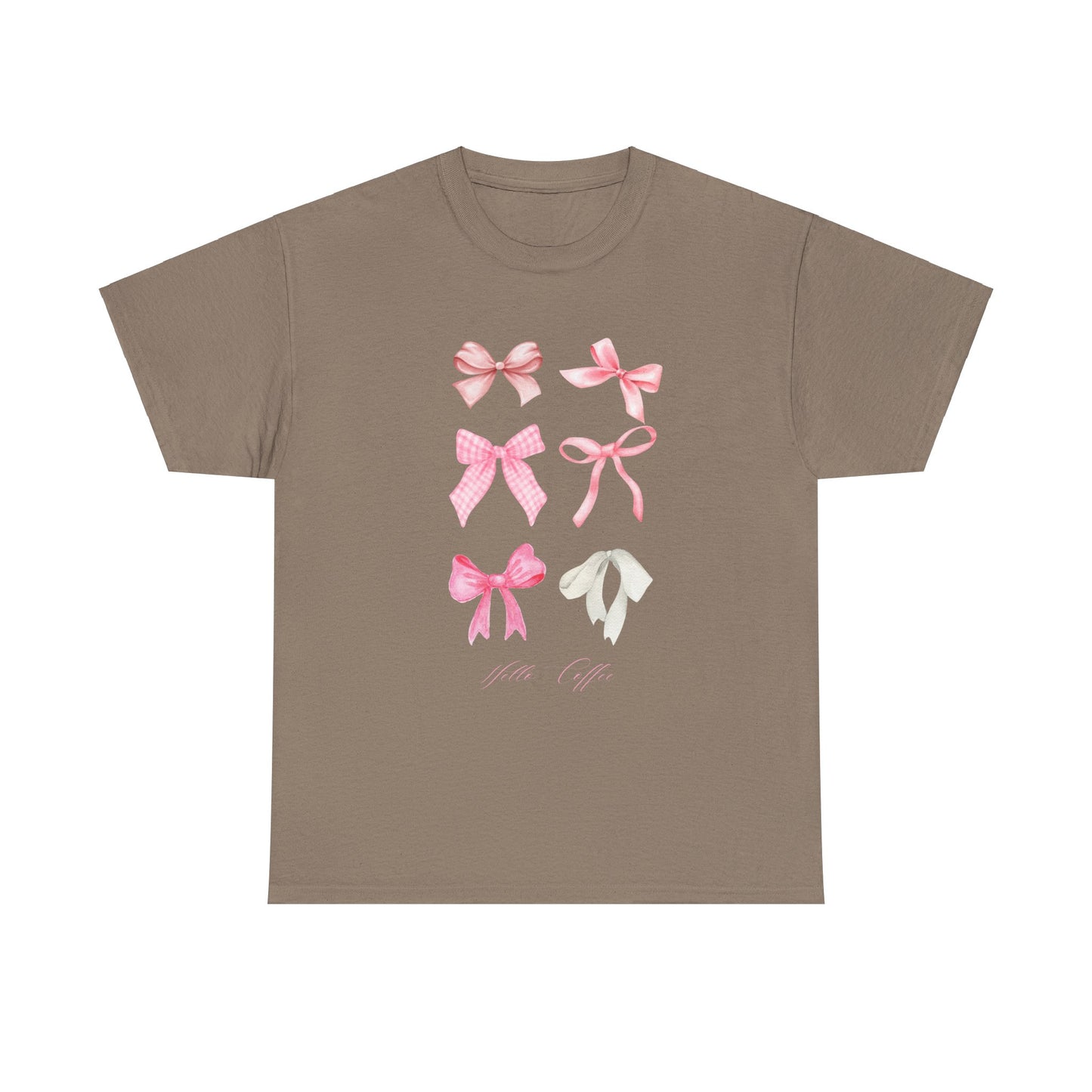 Hello Coffee Bows Tee