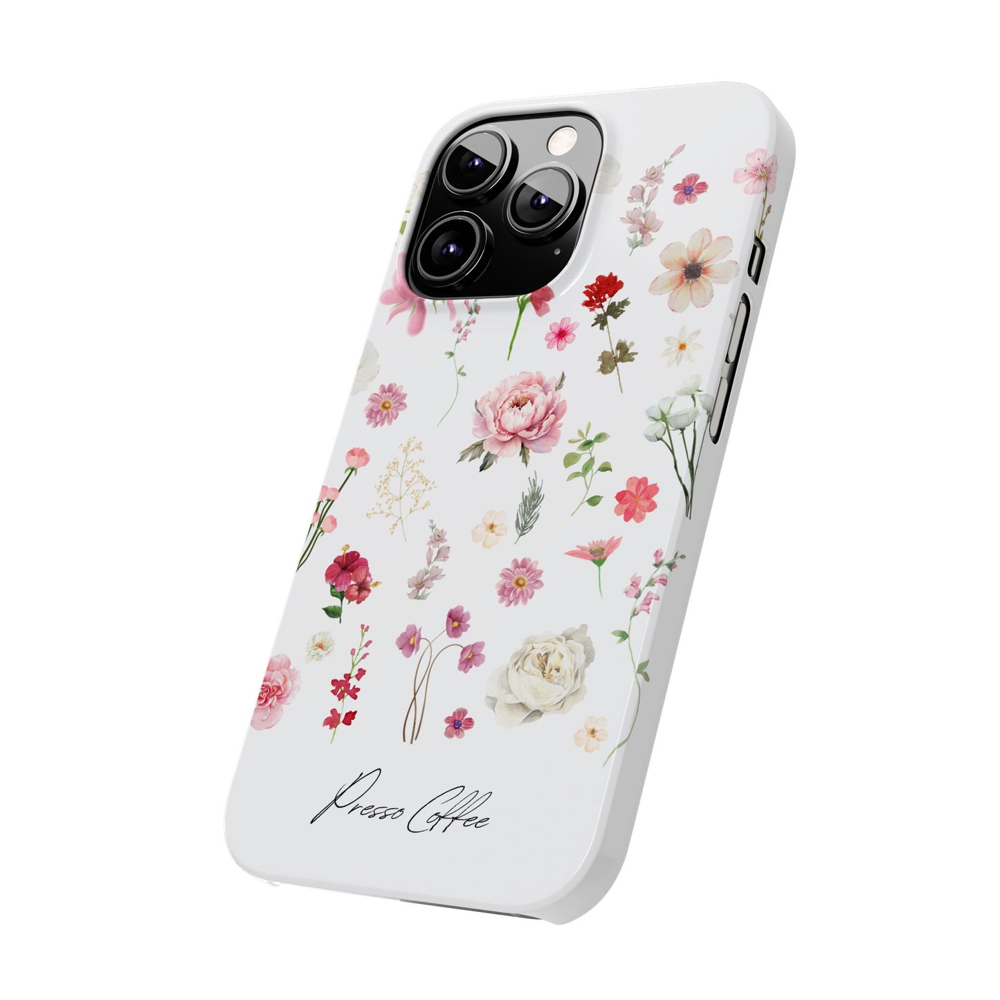 Presso Coffee Florals Slim Phone Case