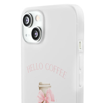 Hello Coffee Bows Flexi Case