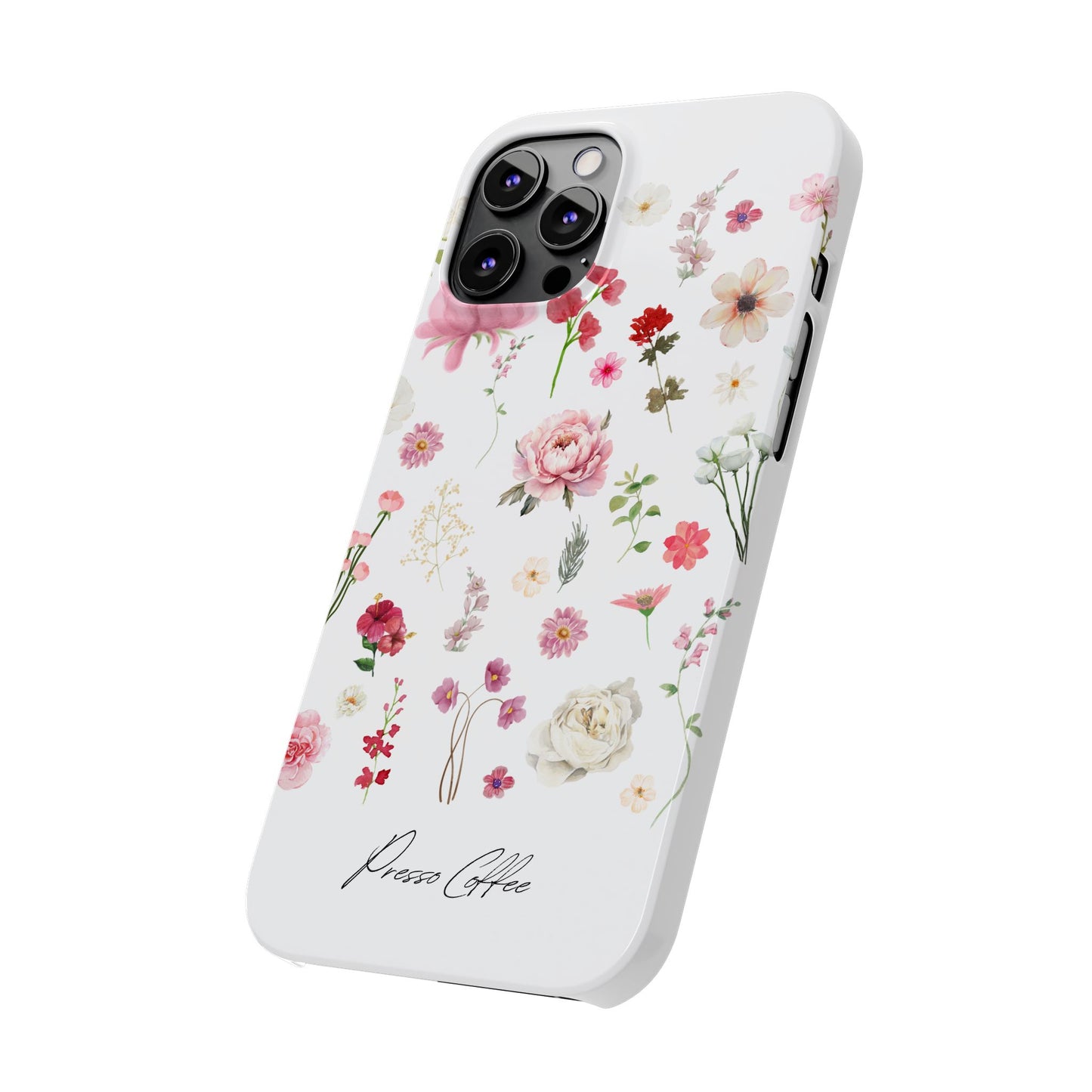 Presso Coffee Florals Slim Phone Case