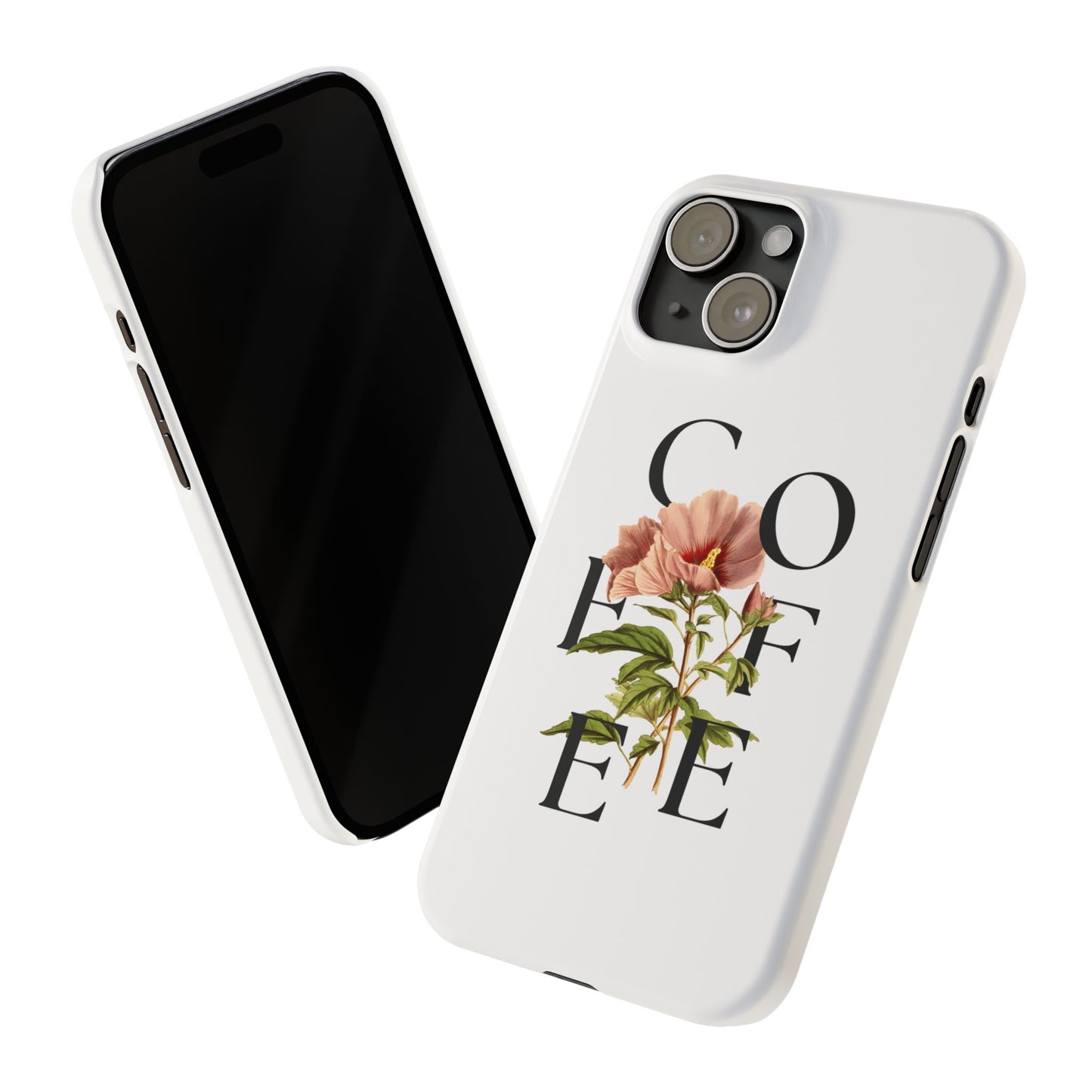 Coffee Florals Slim Phone Case