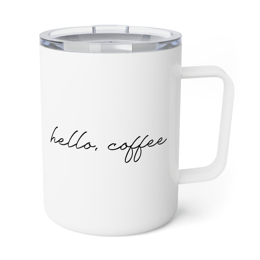 Hello Coffee Insulated Coffee Mug