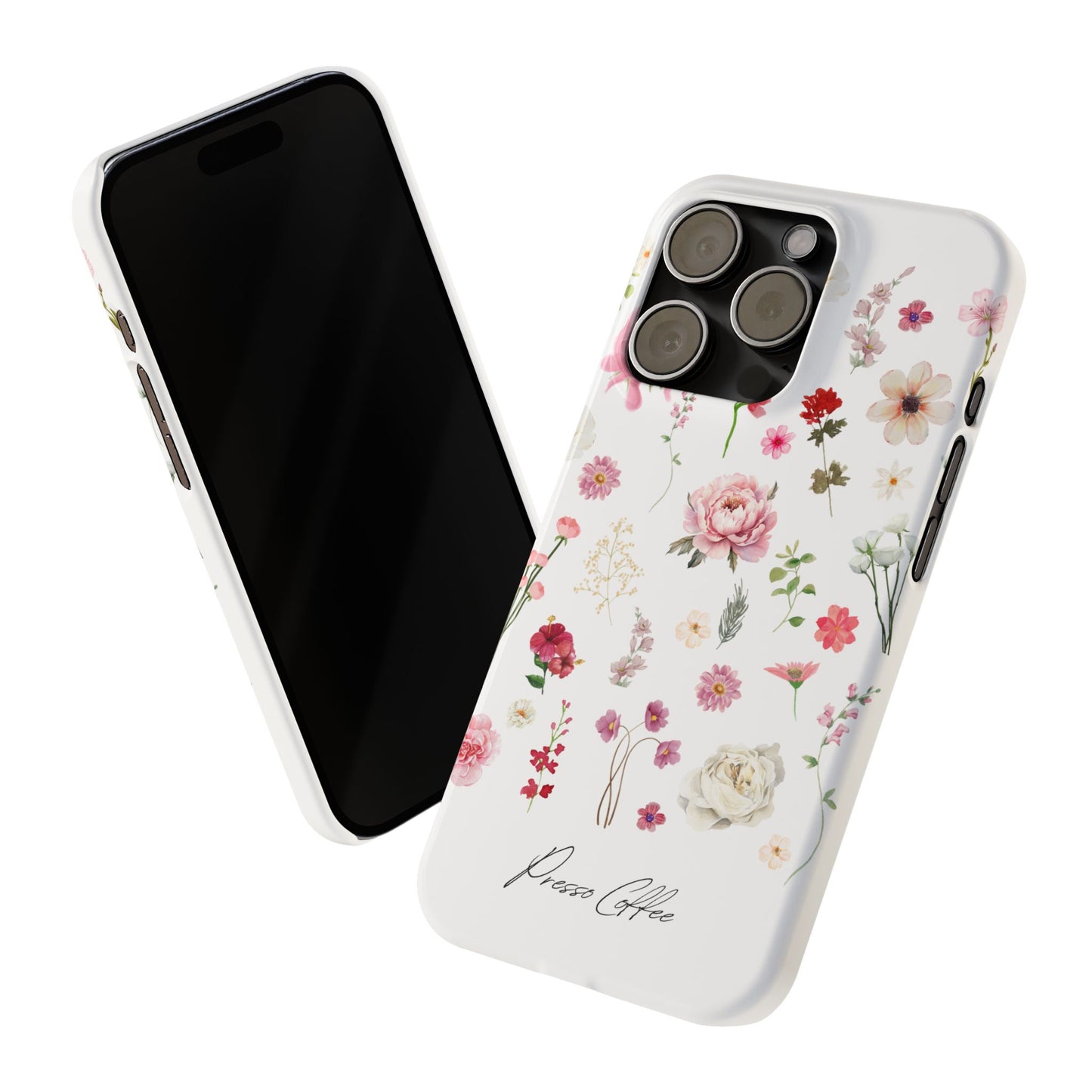 Presso Coffee Florals Slim Phone Case