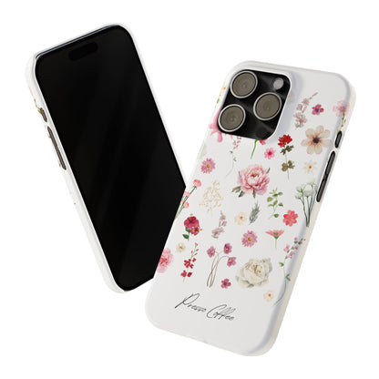 Presso Coffee Florals Slim Phone Case