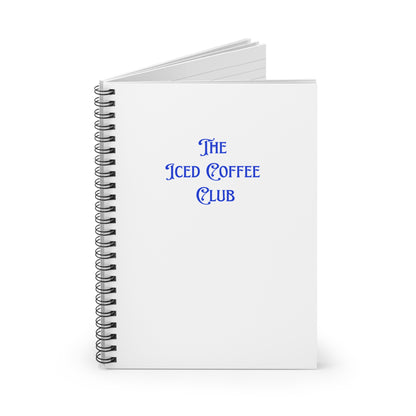 Iced Coffee Club Blue Notebook