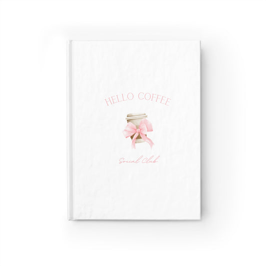 Hello Coffee Bows Notebook