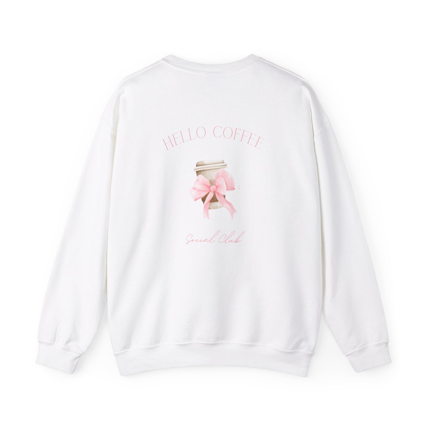 Hello Coffee Bows Crewneck