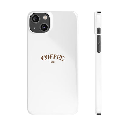 Coffee Girl Slim Phone Case