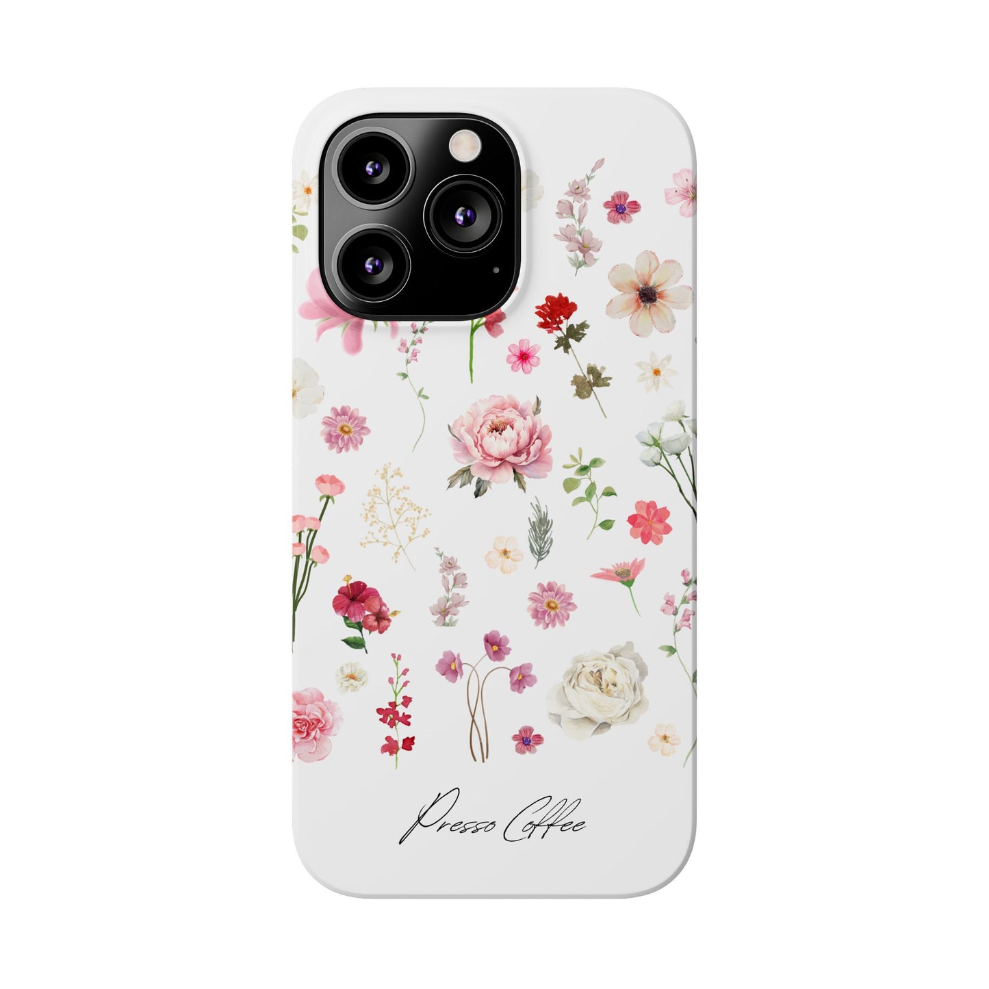 Presso Coffee Florals Slim Phone Case