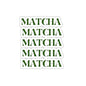 Repeating Matcha Sticker