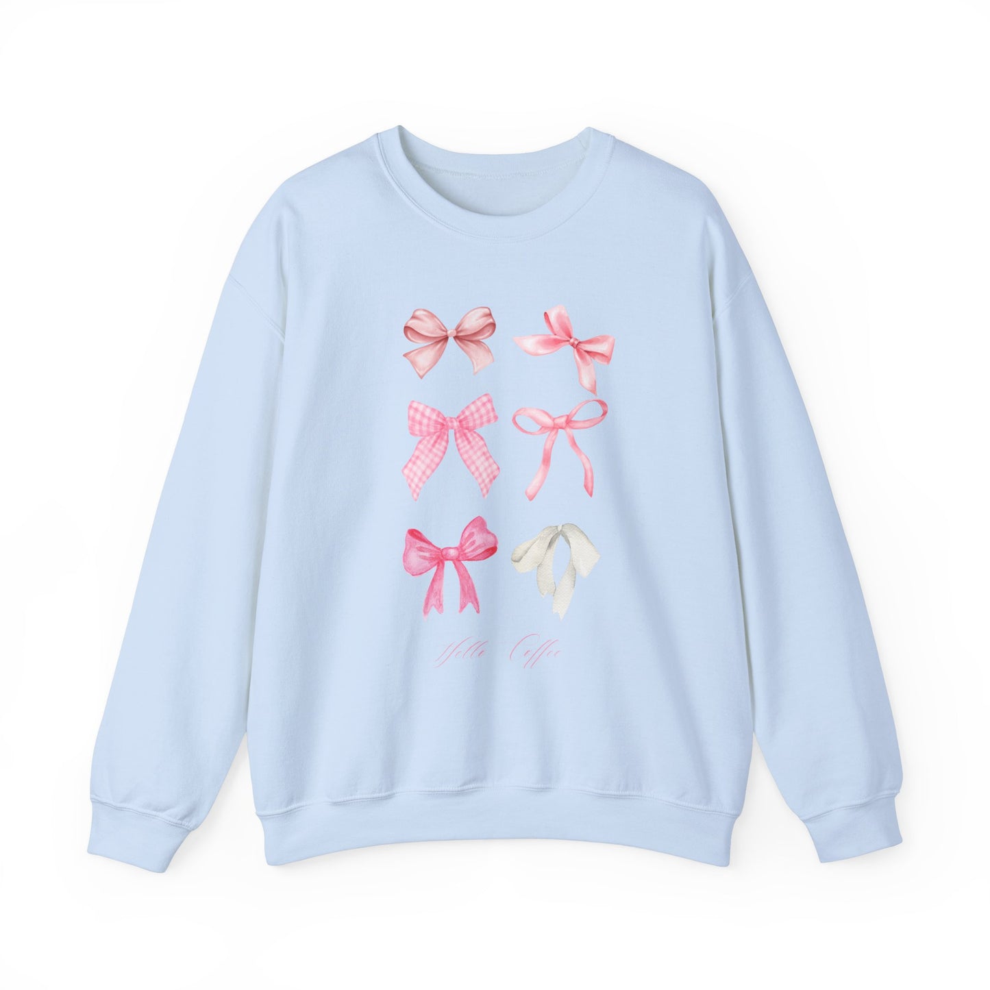 Hello Coffee Bows Crewneck