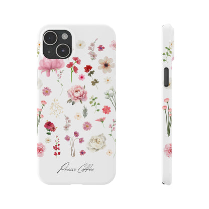 Presso Coffee Florals Slim Phone Case