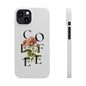 Coffee Florals Slim Phone Case