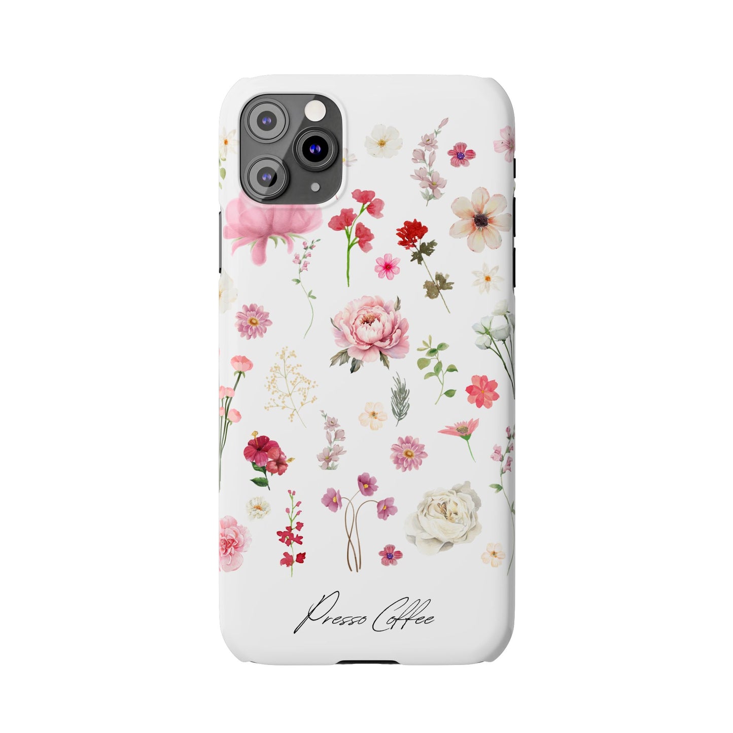 Presso Coffee Florals Slim Phone Case