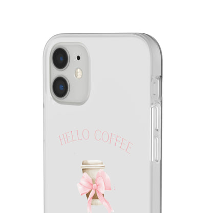 Hello Coffee Bows Flexi Case