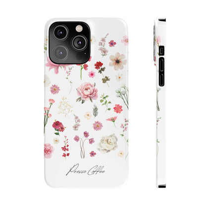 Presso Coffee Florals Slim Phone Case