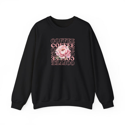 Repeating Coffee Flower Crewneck