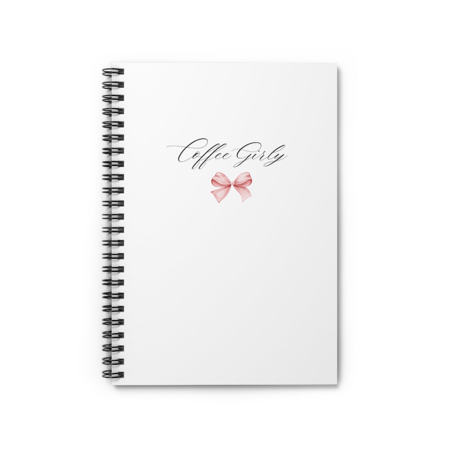 Coffee Girly Bow Notebook