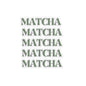 Repeating Matcha Sticker