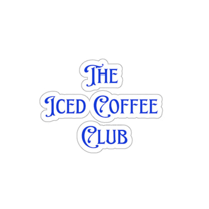 The Iced Coffee Club Blue Sticker