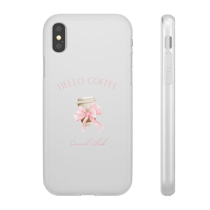 Hello Coffee Bows Flexi Case