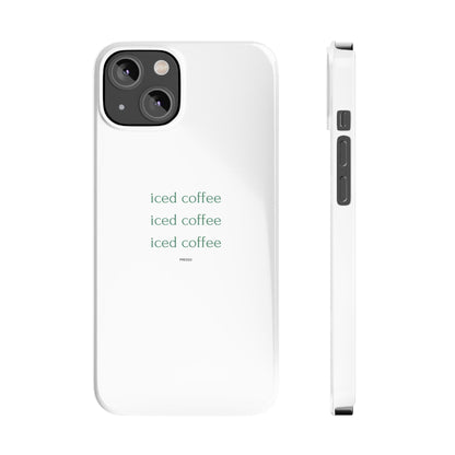 Iced Coffee Slim Phone Case